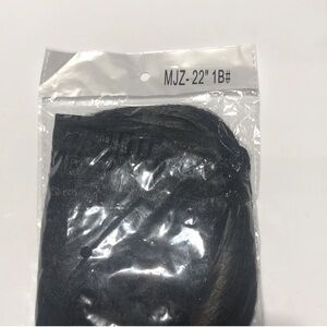 22 Inch Black Straight Wrap Ponytail Extension Color 1B# Synthetic